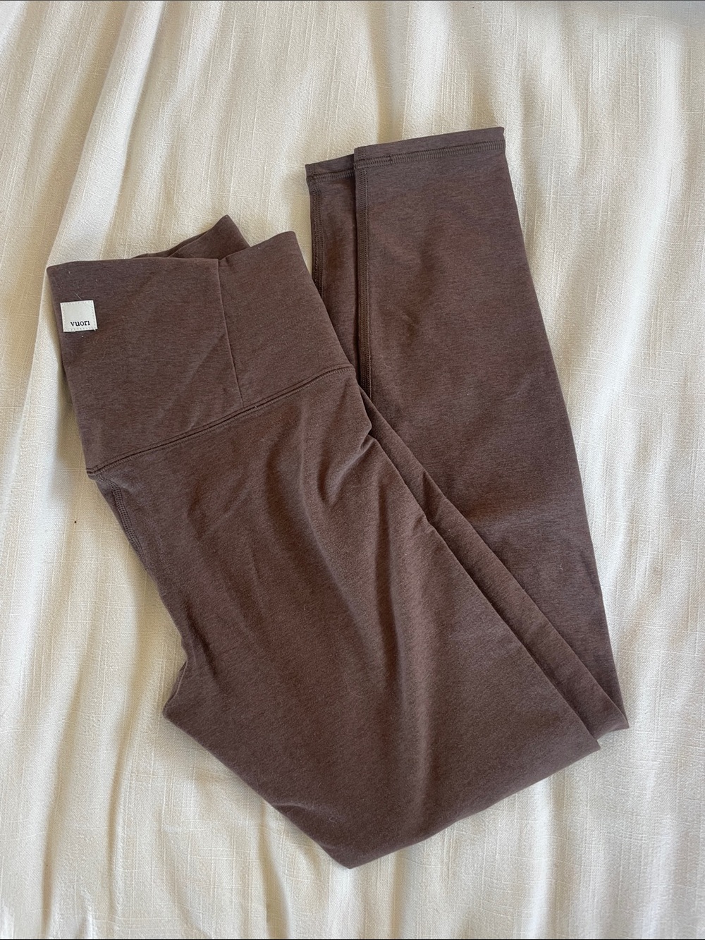 Vuori Brown High-Waist Leggings